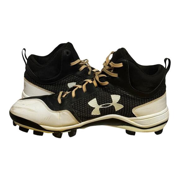 Under Armour Yard Low ST Baseball Cleats Men's Size 13 Black White - Picture 5 of 7